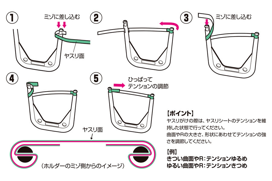 フレックスヤスリホルダーセット(ブラック)