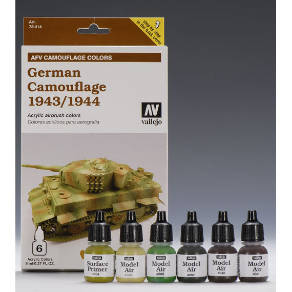 78414 ドイツ後期三色迷彩セット (6色)