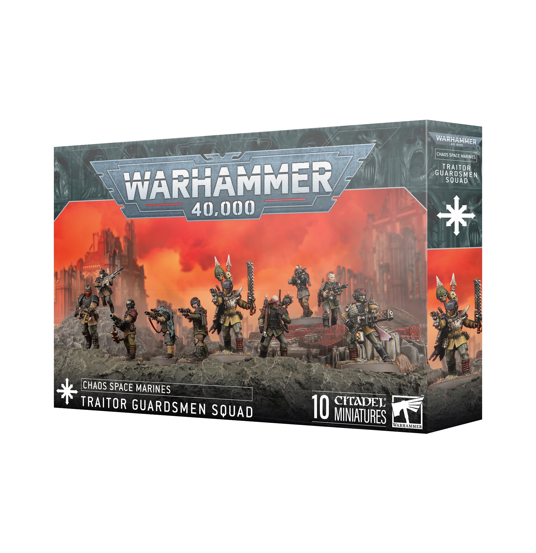 ケイオス・スペースマリーン:トレイター・ガーズマン・スカッド
CHAOS S/MARINES: TRAITOR GUARDSMEN SQUAD