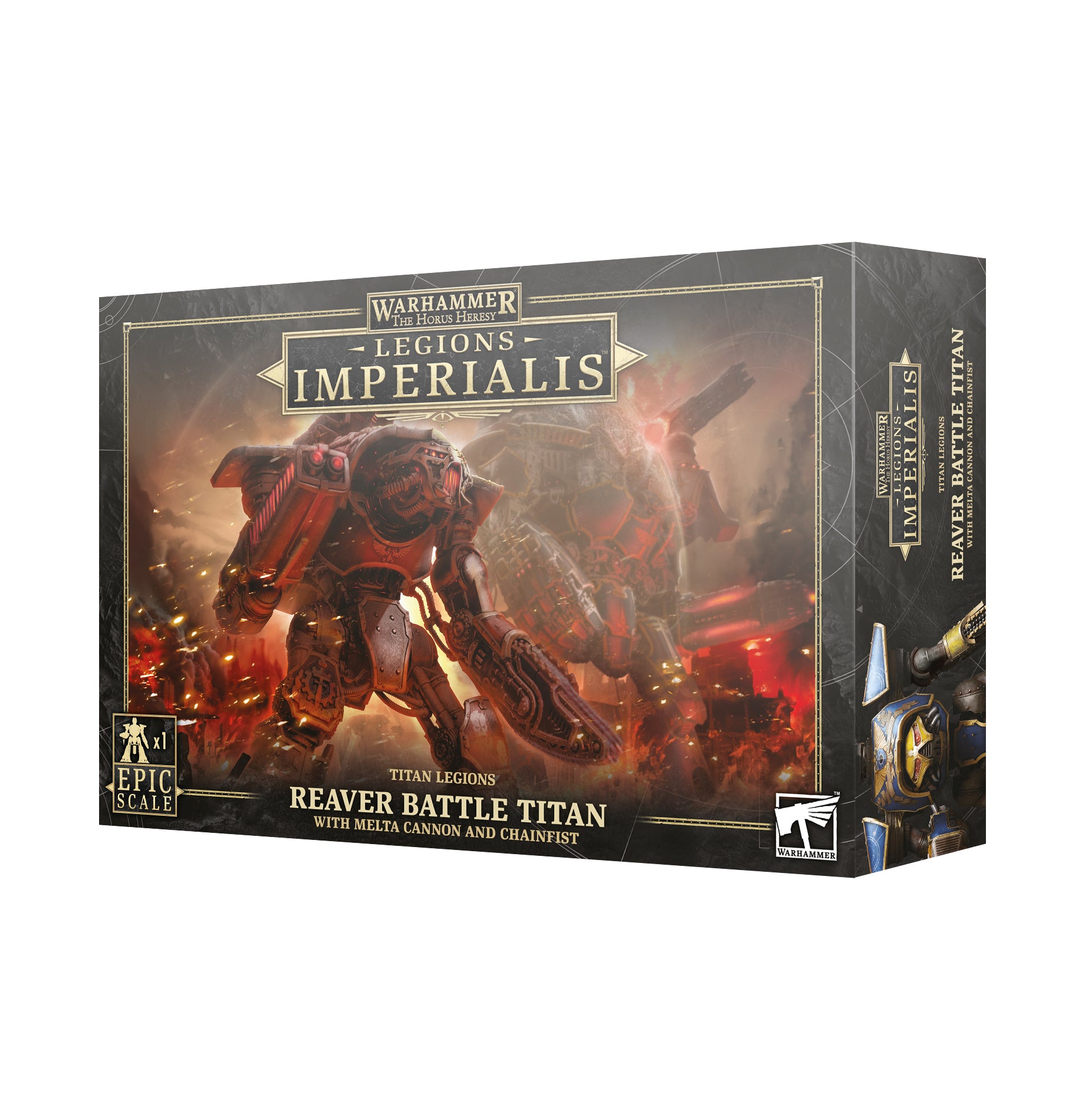 レギオンズ・インペリアリス:リーヴァー・タイタン(メルタキャノン&チェーンフィスト装備) LEGIONS IMPERIALIS: REAVER TITAN W/MELTA CANNON & CHAINFIST
