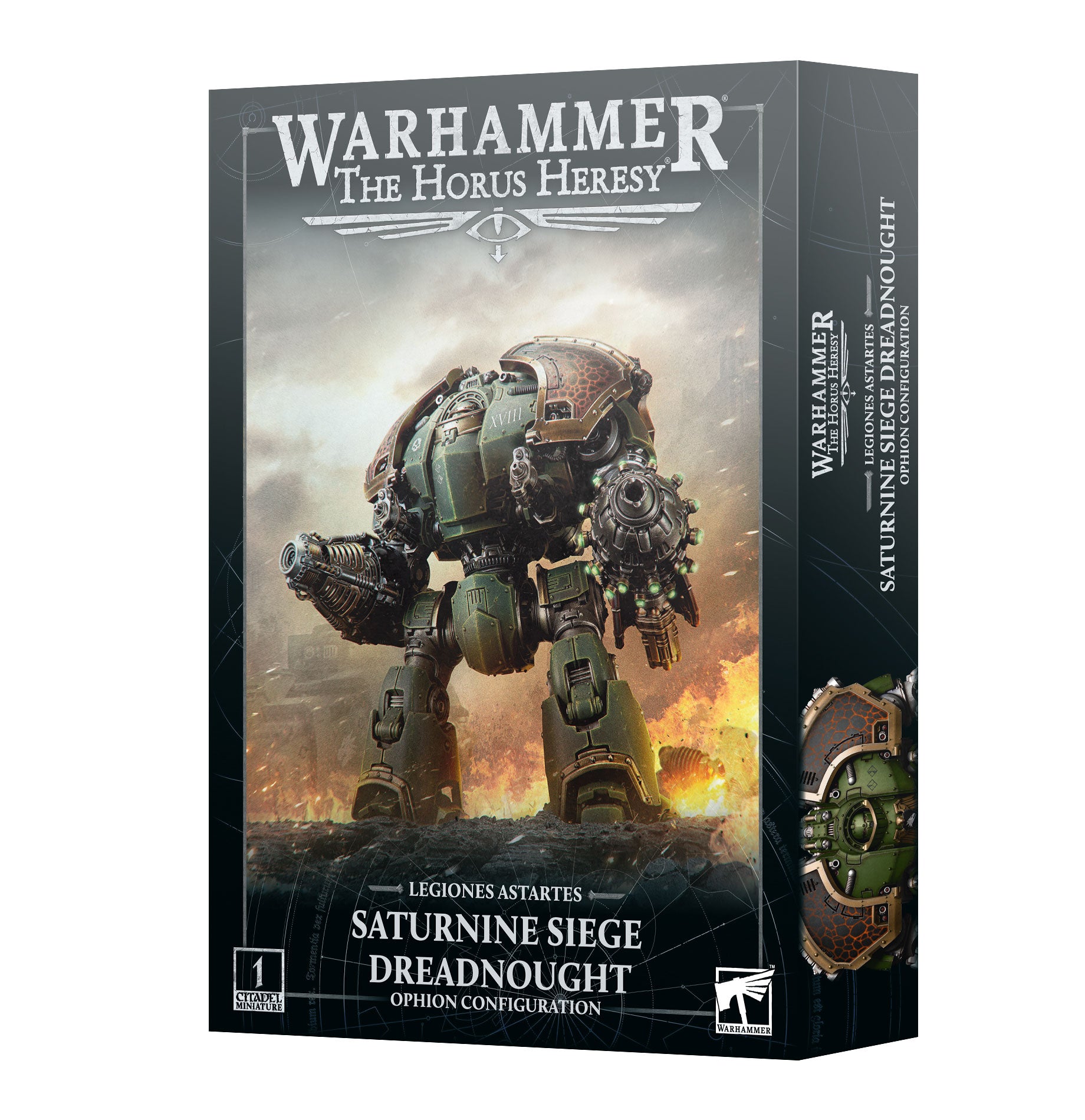 レギオネス・アスタルテス:サターナイン・シージ・ドレッドノート(オフィオン構成)
L/ASTARTES: SATURNINE DREADNOUGHT OPHION