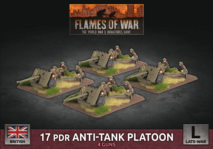 bbx52 17 pdr Anti-Tank Platoon (x4 Plastic)
