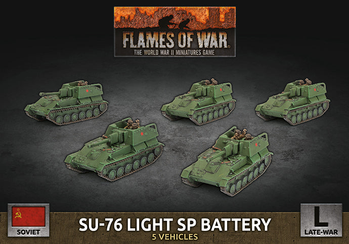 sbx65 SU-76 Light SP Battery (x5 Plastic)