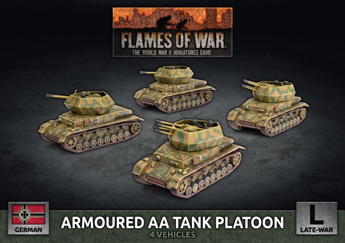 gbx166 Armoured AA Tank Platoon (x4 Plastic)