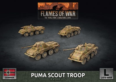 gbx172 Puma Scout Troop (x4 Plastic)
