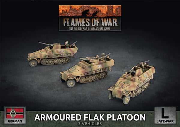 gbx180 Sd Kfz 251 2cm / Triple 15mm Armoured Flak Platoon (3x Plastic)