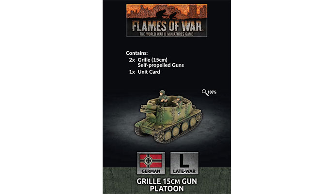 ge151 Grille 15cm Gun Platoon (Late War x2 Tanks)