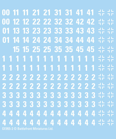 ge955 Heer Panzer Decals