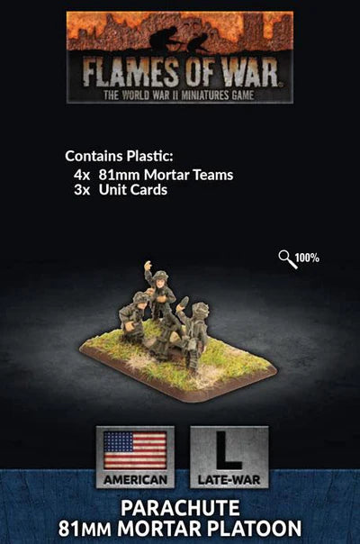us794 Parachute 81mm Mortar Platoon (Plastic) (x4)