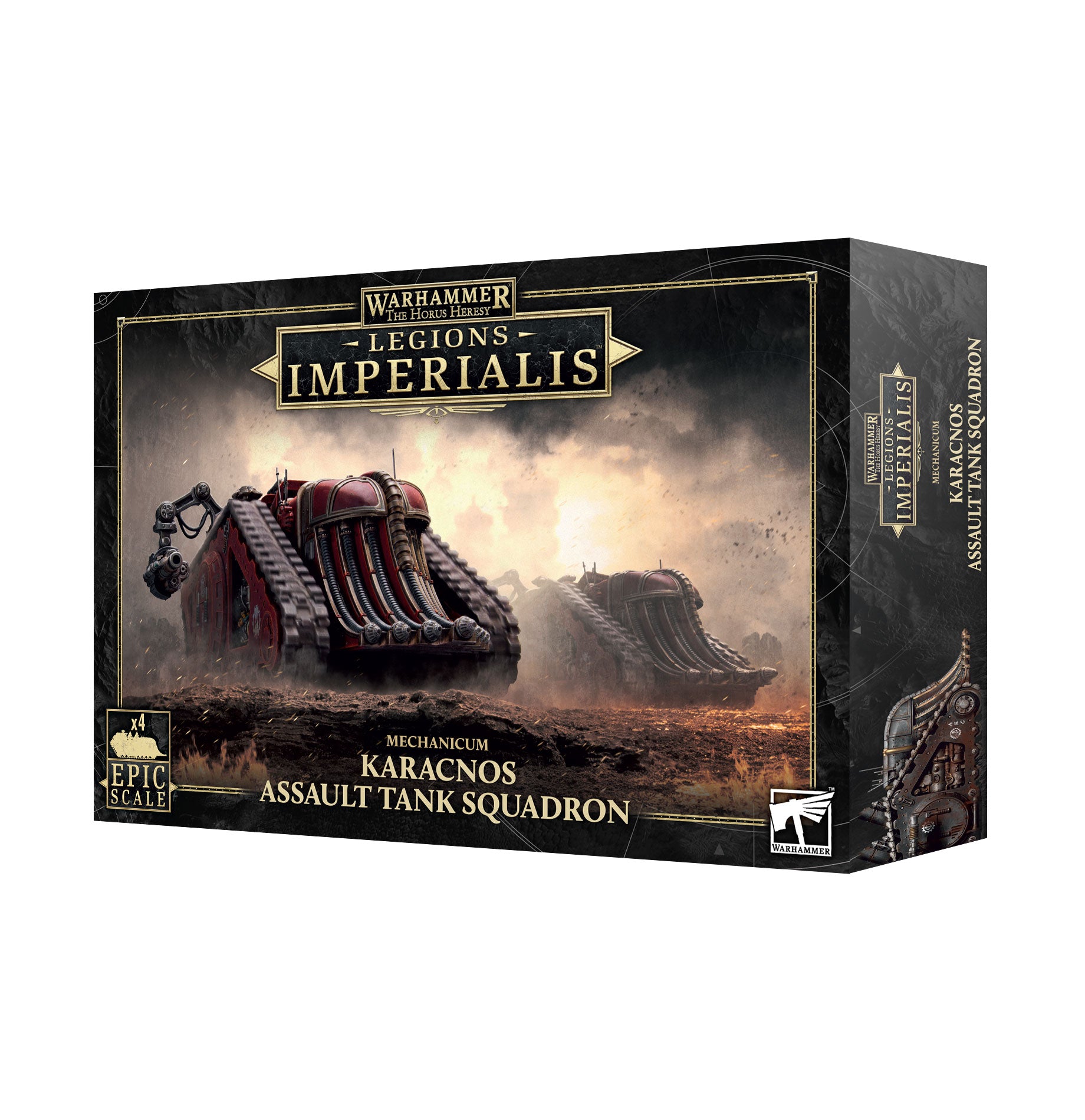 メカニカム・カラクノス・アサルトタンク・スカッドロン
L/I: MECHANICUM KARACNOS ASSAULT TANK SQ