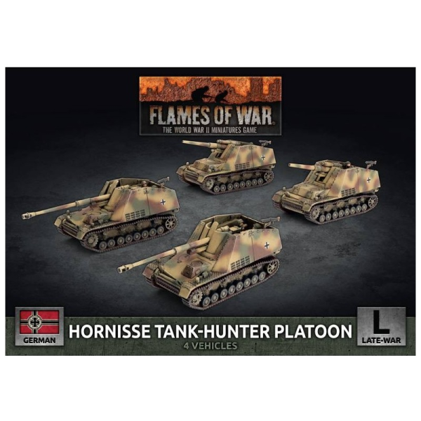 gbx182 Hornisse (8.8cm) / Hummel (15cm) TankHunter Platoon (x4 Plastic)