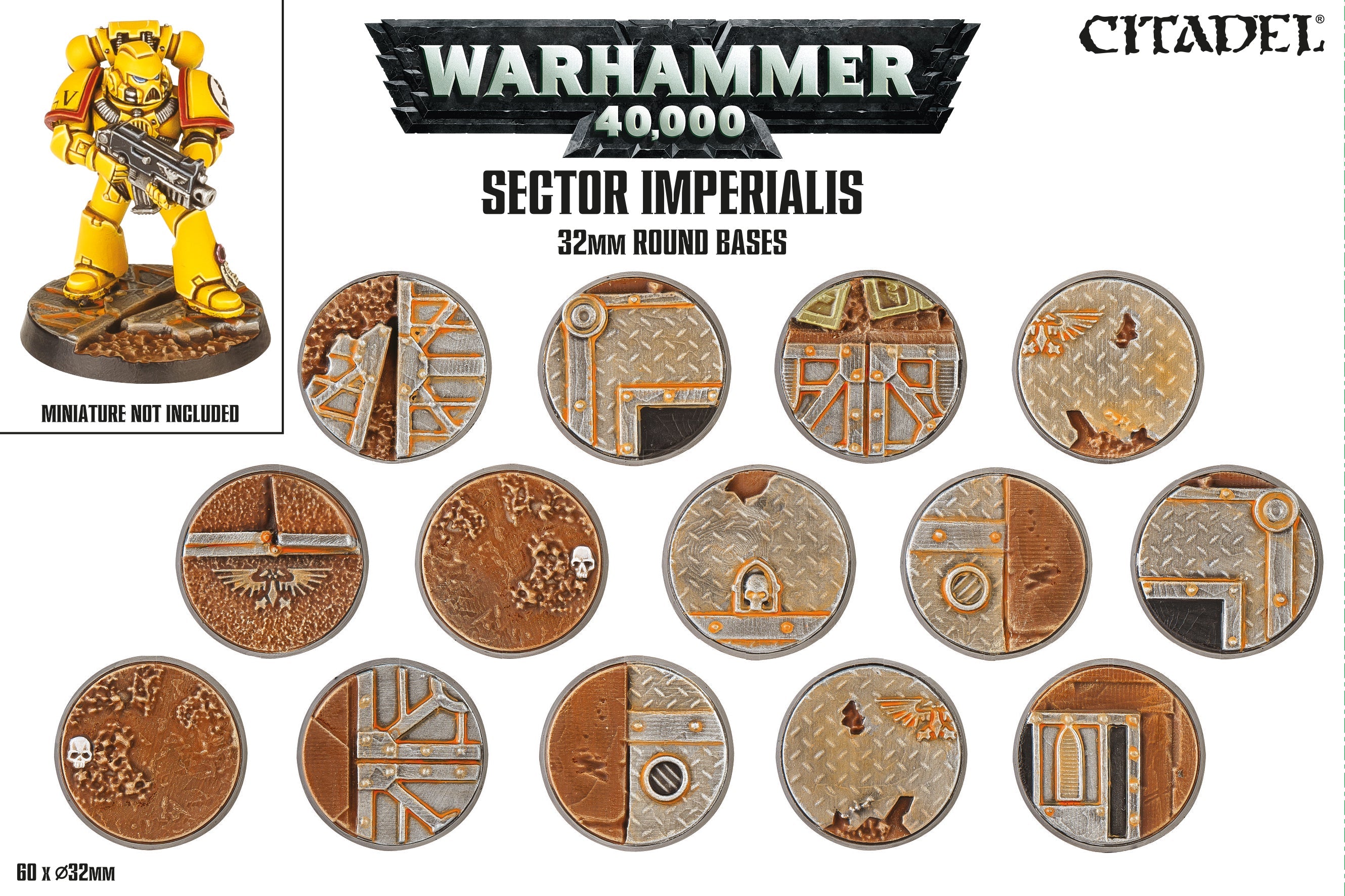 SECTOR IMPERIALIS: 32MM ROUND BASES セクター・インぺリアリス:32㎜ラウンドベース