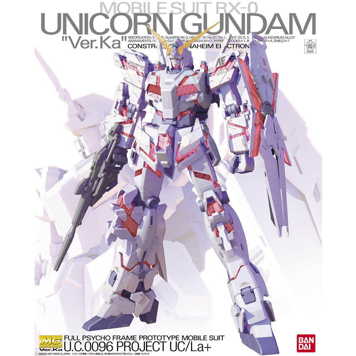 1/100MG ﾕﾆｺｰﾝｶﾞﾝﾀﾞﾑ Ver.Ka