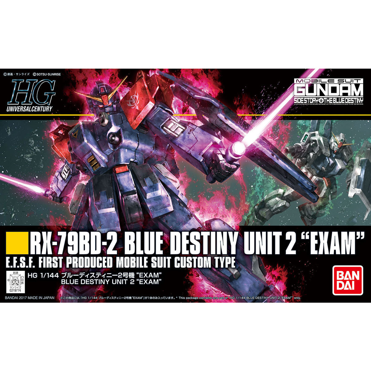 1/144HGUC208 ﾌﾞﾙｰﾃﾞｽﾃｨﾆｰ2号機 EXAM
