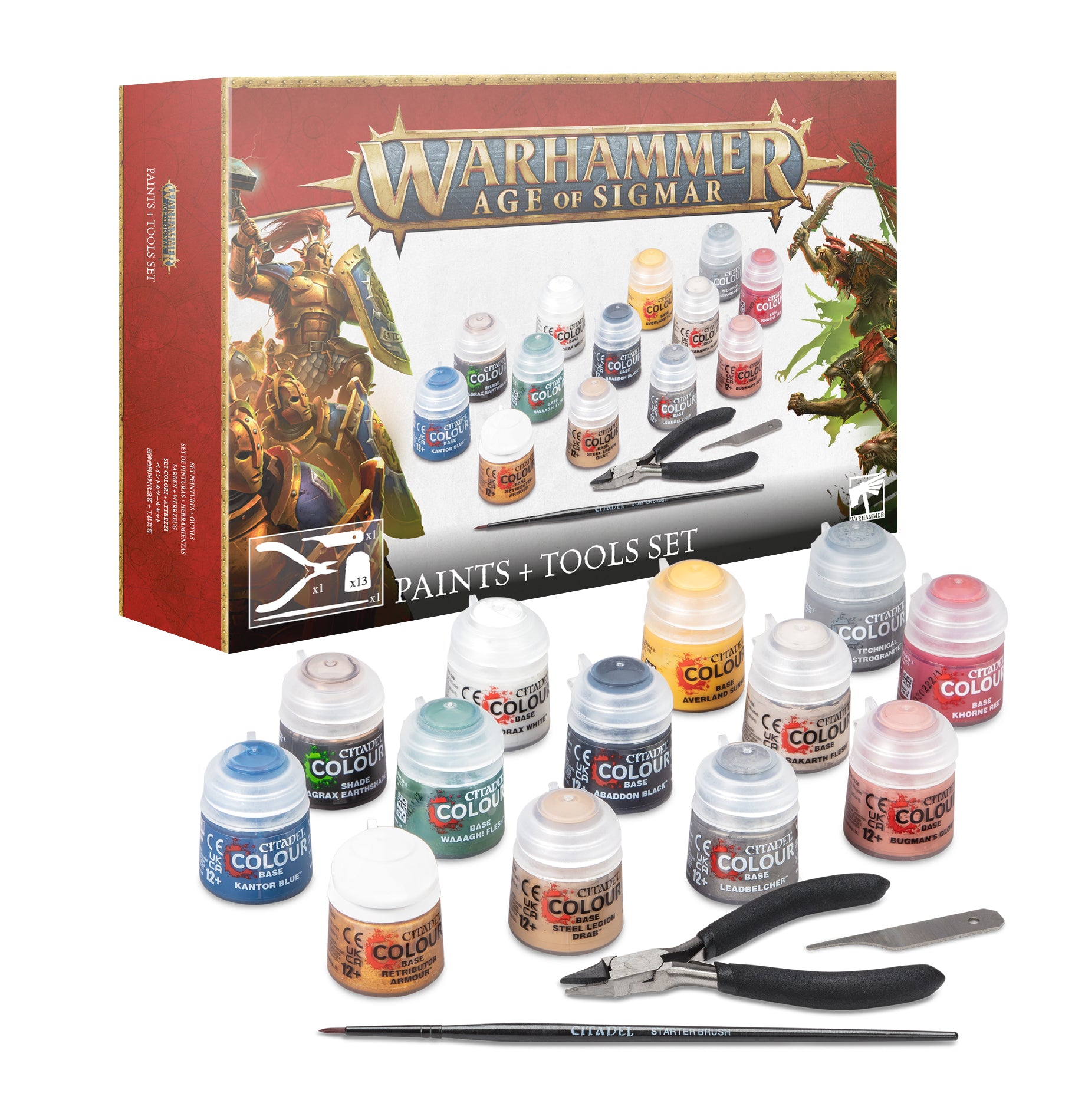 AOS PAINTS + TOOLS SET (JPN/SIM+TRA CHN) エイジ・オヴ・シグマー：ペイント＋ツールセット
