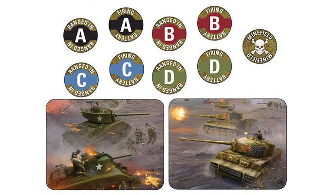 tk103 Late War Mission Token Set (x14)