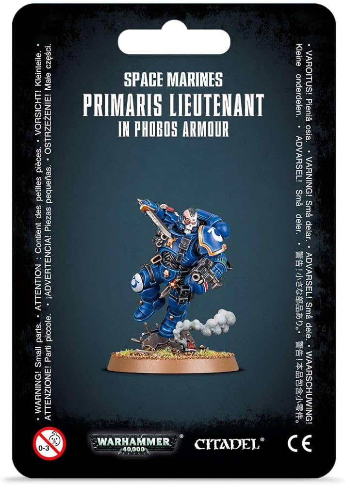 SPACE MARINES: PRIMARIS LIEUTENANT IN REIVER ARMOUR スペースマリーン： プライマリス・ レフテナント（レイヴァーアーマー装備）