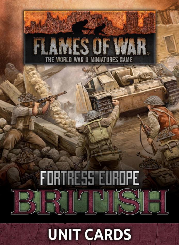 fw261b British Unit Cards (Late War x24 cards)