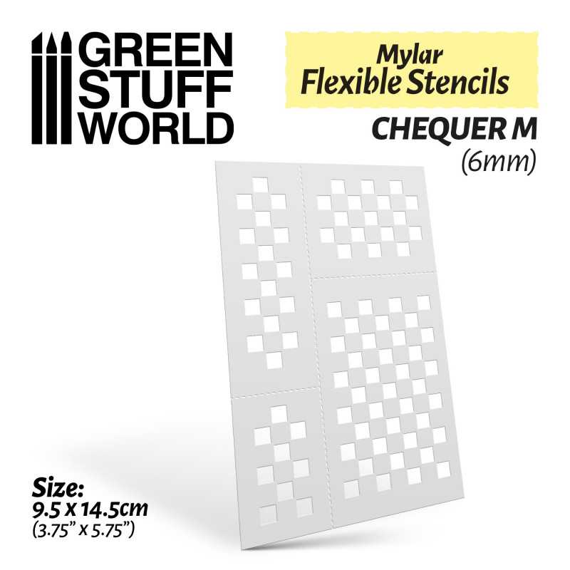 ﾌﾚｷｼﾌﾞﾙｽﾃﾝｼﾙｼｰﾄ チェッカーMサイズ(6mm)