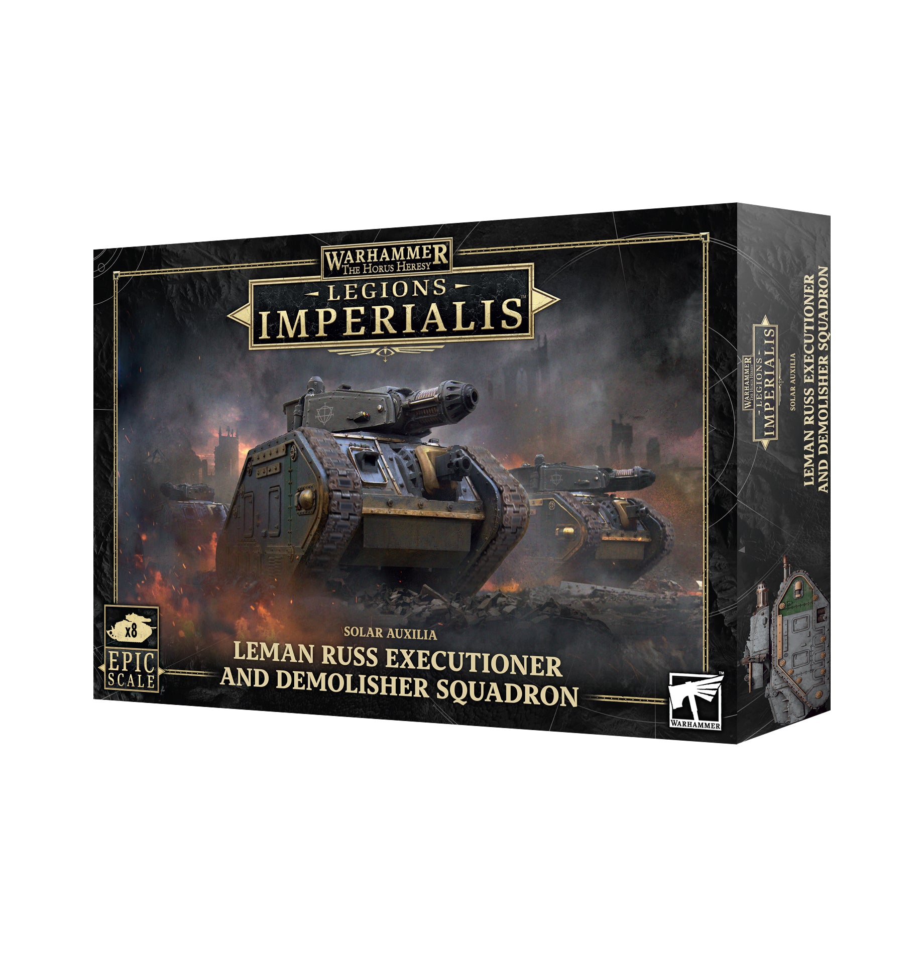 レギオンズ・インペリアリス：ソーラー・アウクシリア：レマン・ラス・エクスキューショナー＆デモリッシャー・スカッドロン　LEGIONS IMPERIALIS:　LEMAN RUSS EXECUTIONER/DEMOLISHR SQD