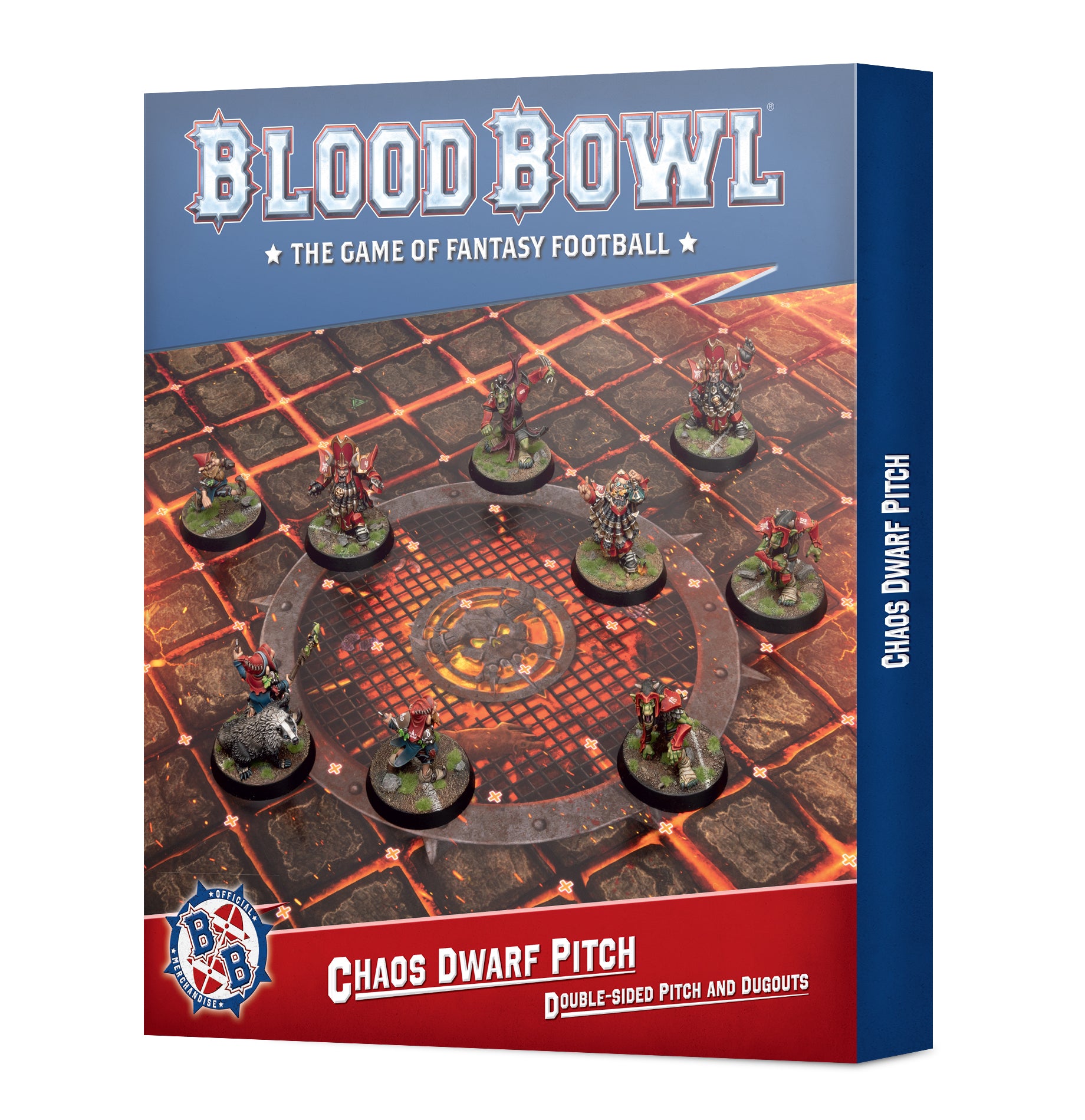 ブラッドボウル：ケイオスドワーフ・チーム・ピッチ＆ダッグアウト　BLOOD　BOWL：CHAOS DWARF TEAM PITCH & DUGOUTS