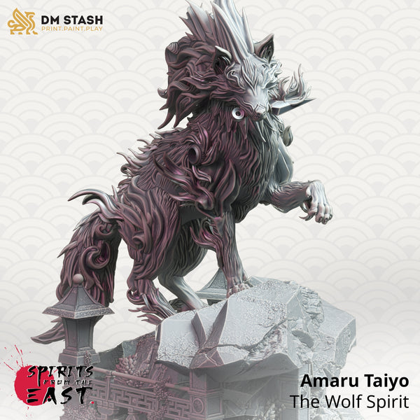 Amaru Taiyo - The Wolf Spirit [Large Sized Model - 50mm base]