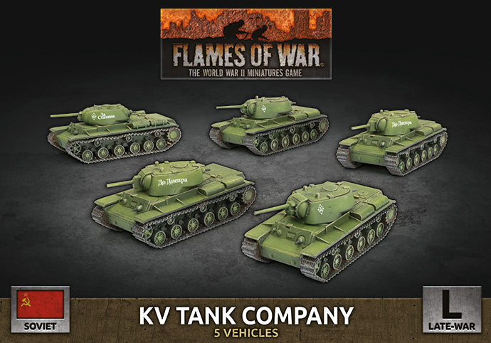 sbx73 KV Tank Company (Late War x5 Tanks Plastic)