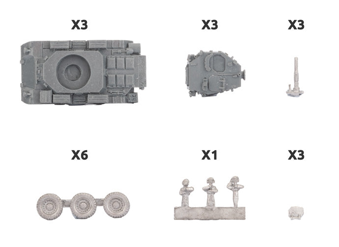 br371 Saladin Armoured Car (x3)