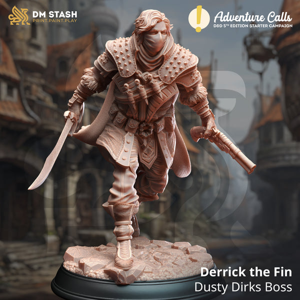 Derrick the Fin - Dusty Dirks Boss [Medium Sized Model - 25mm base]