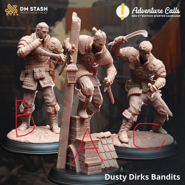 Dusty Dirks Bandit (Three Variants) [Medium Sized Models - 25mm bases]