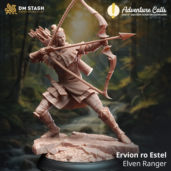Ervion ro Estel - Elven Ranger [Medium Sized Model - 25mm base]