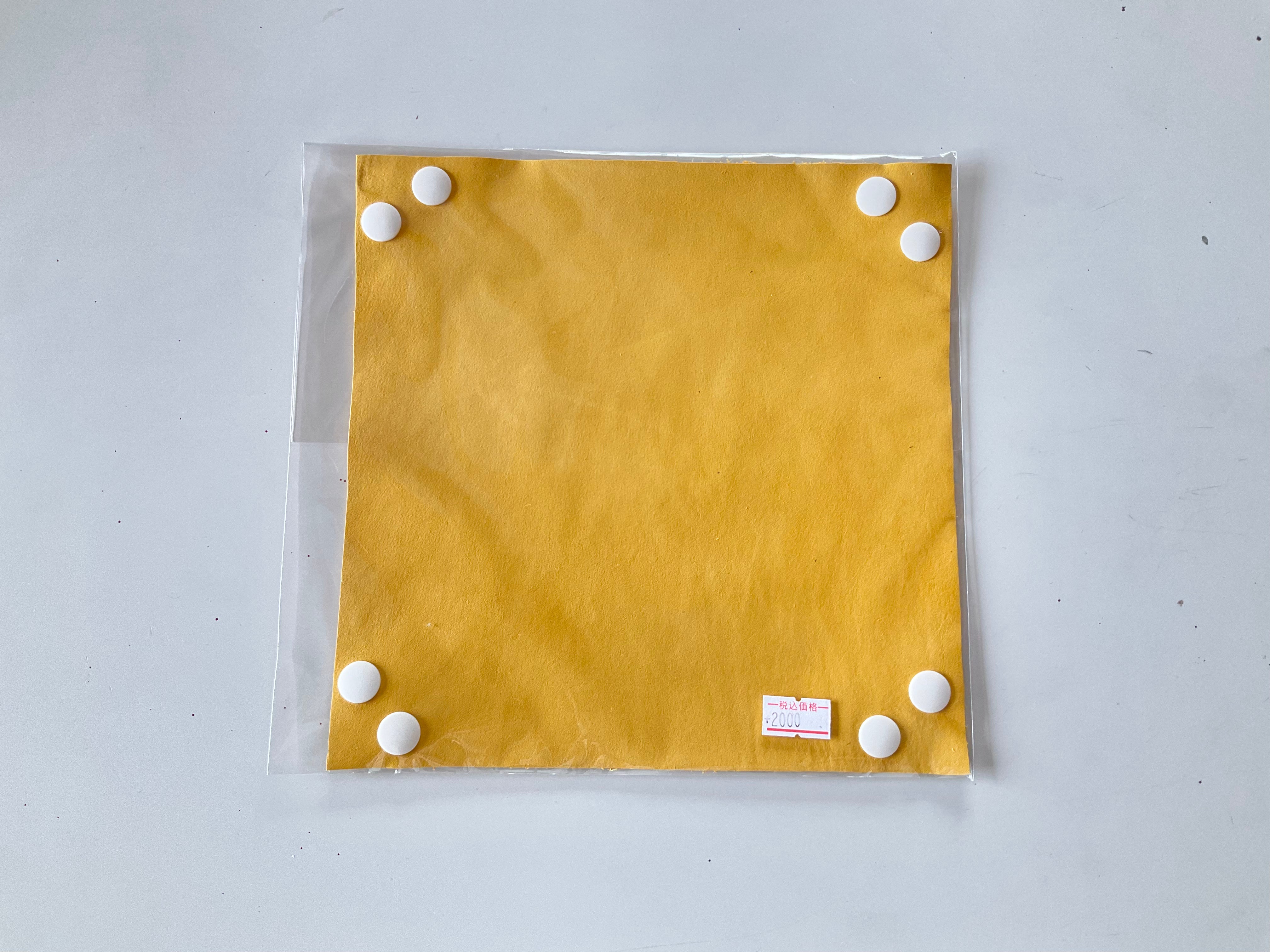 みおぴん工房　革製ダイストレイ　イエロー