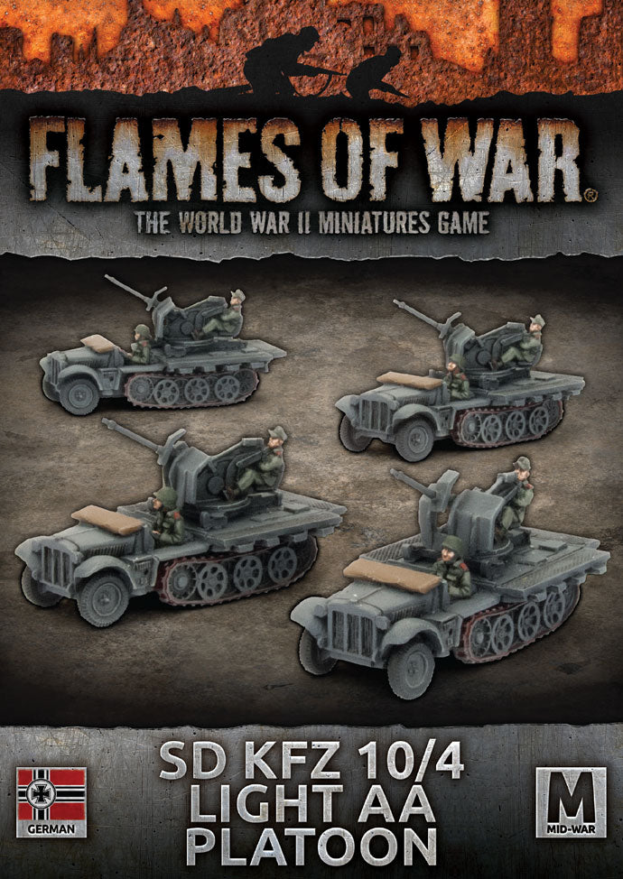 gbx111 Sd Kfz 10/4 Light AA Platoon (Mid War x4 Tanks)