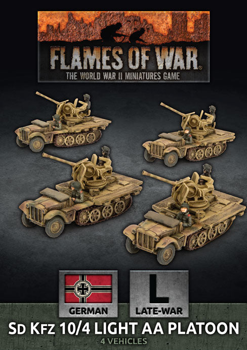gbx147 SdKfz 10/4 Light AA Platoon (x4 Plastic)