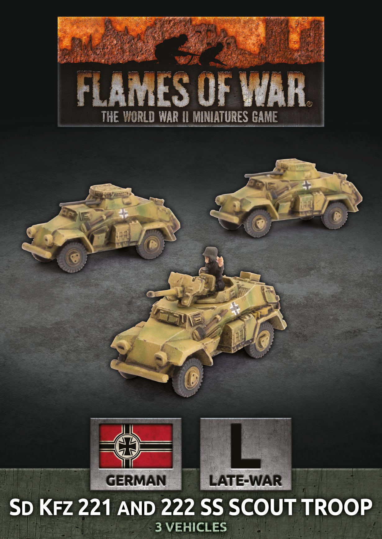 gbx157 Sd Kfz 221 and 222 SS Scout Troop