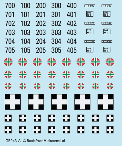 ge943 Axis Allies Decals (x4)