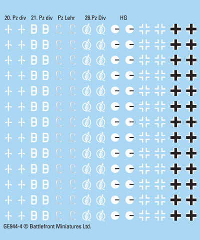 ge955 Heer Panzer Decals