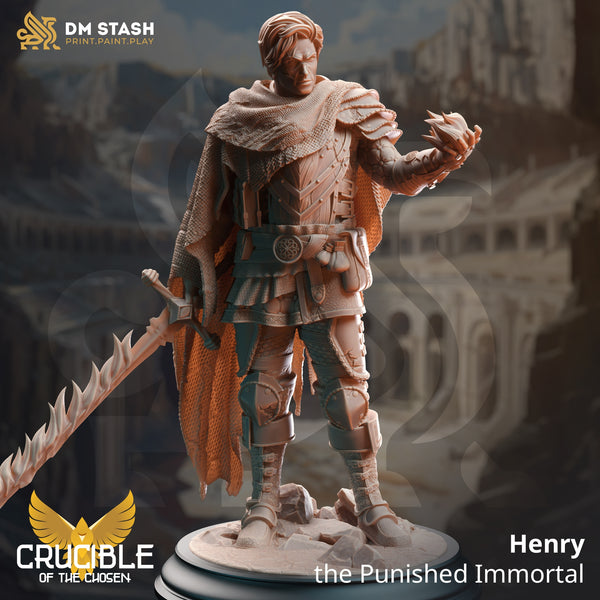 Henry the Punished Immortal [Medium Sized Model - 25mm base]