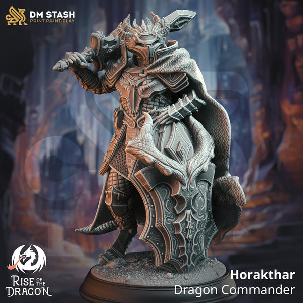 Horakthar - Dragon Commander (Three Variants) [Medium Sized Models - 25mm bases]