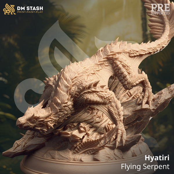Hyatiri - Flying Serpent [Large Sized Model - 25mm base]