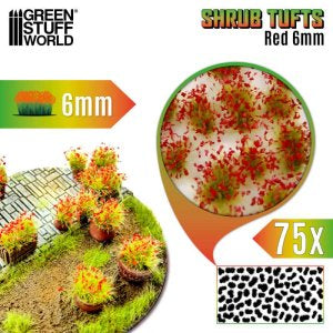 草むら　6mm　レッド