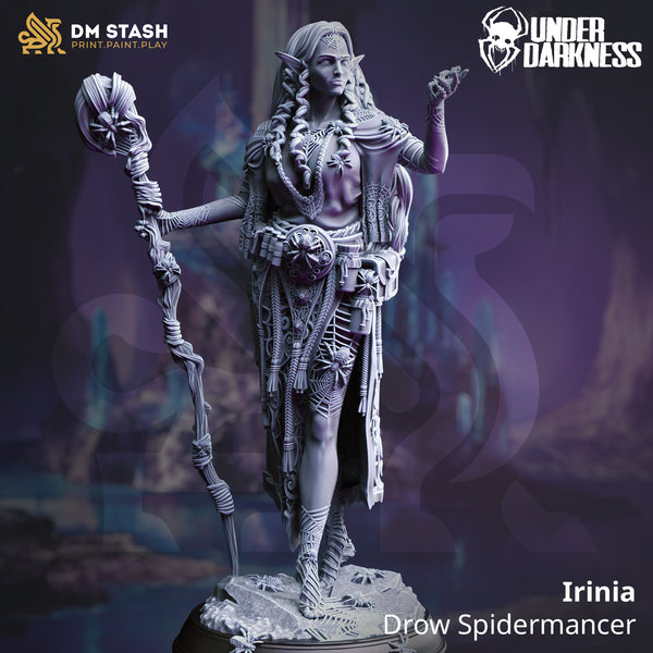 Irinia - Drow Spidermancer [Medium Sized Model - 25mm base]