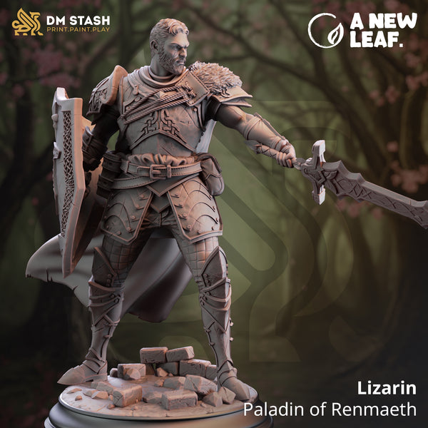 Lizarin - Paladin of Renmaeth [Medium Sized Model - 25mm base]