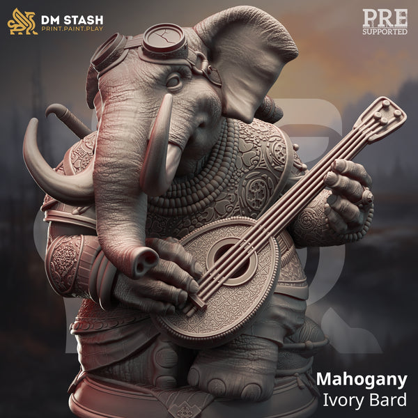 Mahogany - Ivory Bard [Medium Sized Model - 25mm base]