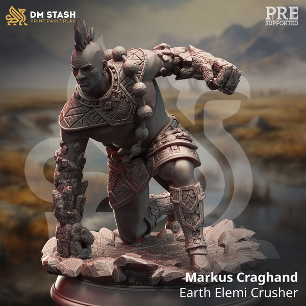 Markus Craghand - Earth Elemi Crusher [Medium Sized Model - 25mm base]