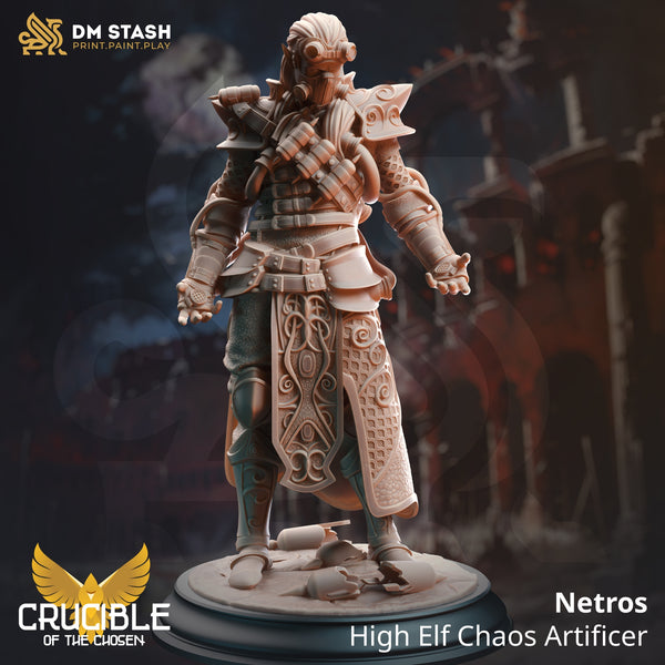 Netros - High Elf Chaos Artificer [Medium Sized Model - 25mm base]