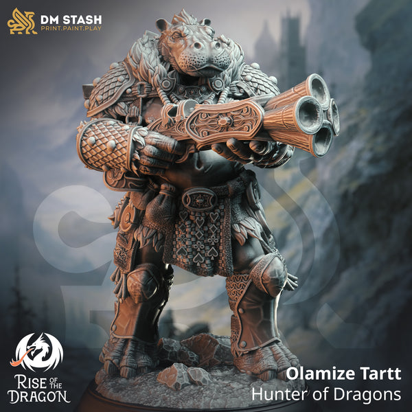 Olamize Tartt - Hunter of Dragons [Medium Sized Model - 25mm base]