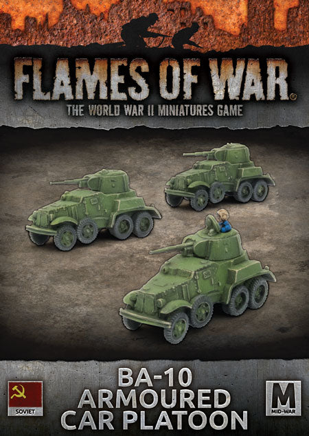 sbx46 BA-10 Armoured Car Platoon (Mid War x3 Tanks)