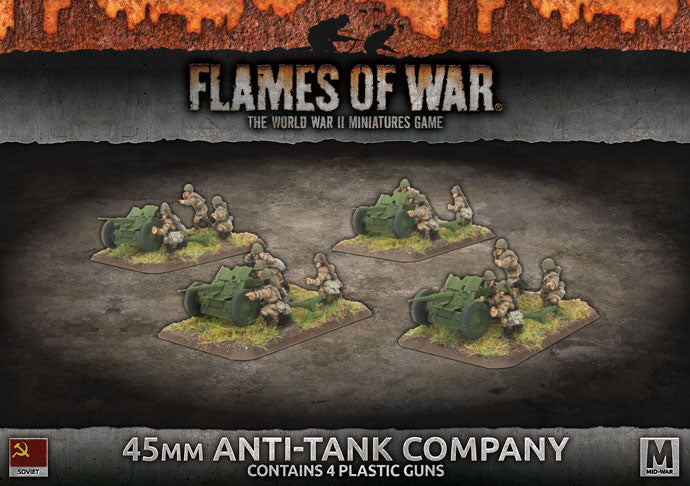 sbx47 45mm Anti-Tank Company (Mid War x4 Guns Plastic)