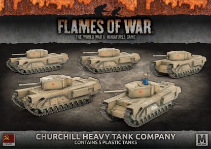 sbx56 Churchill Guards Heavy Tank Company (Mid War x5 Tanks Plastic)